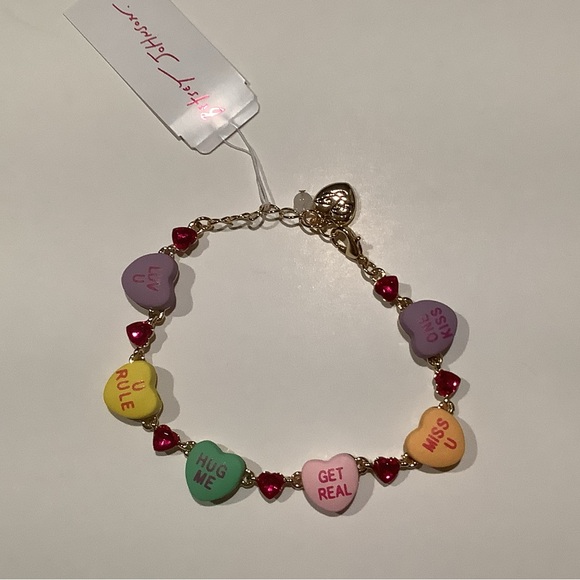 Betsey Johnson Sweetheart Strand Valentine Bracelet New - Picture 2 of 4